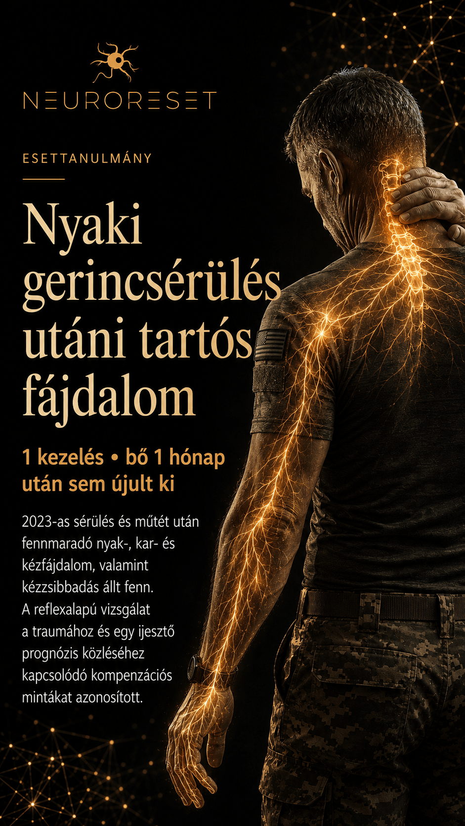 Nyaki gerincsérülés utáni tartós fájdalom – NeuroReset® esettanulmány