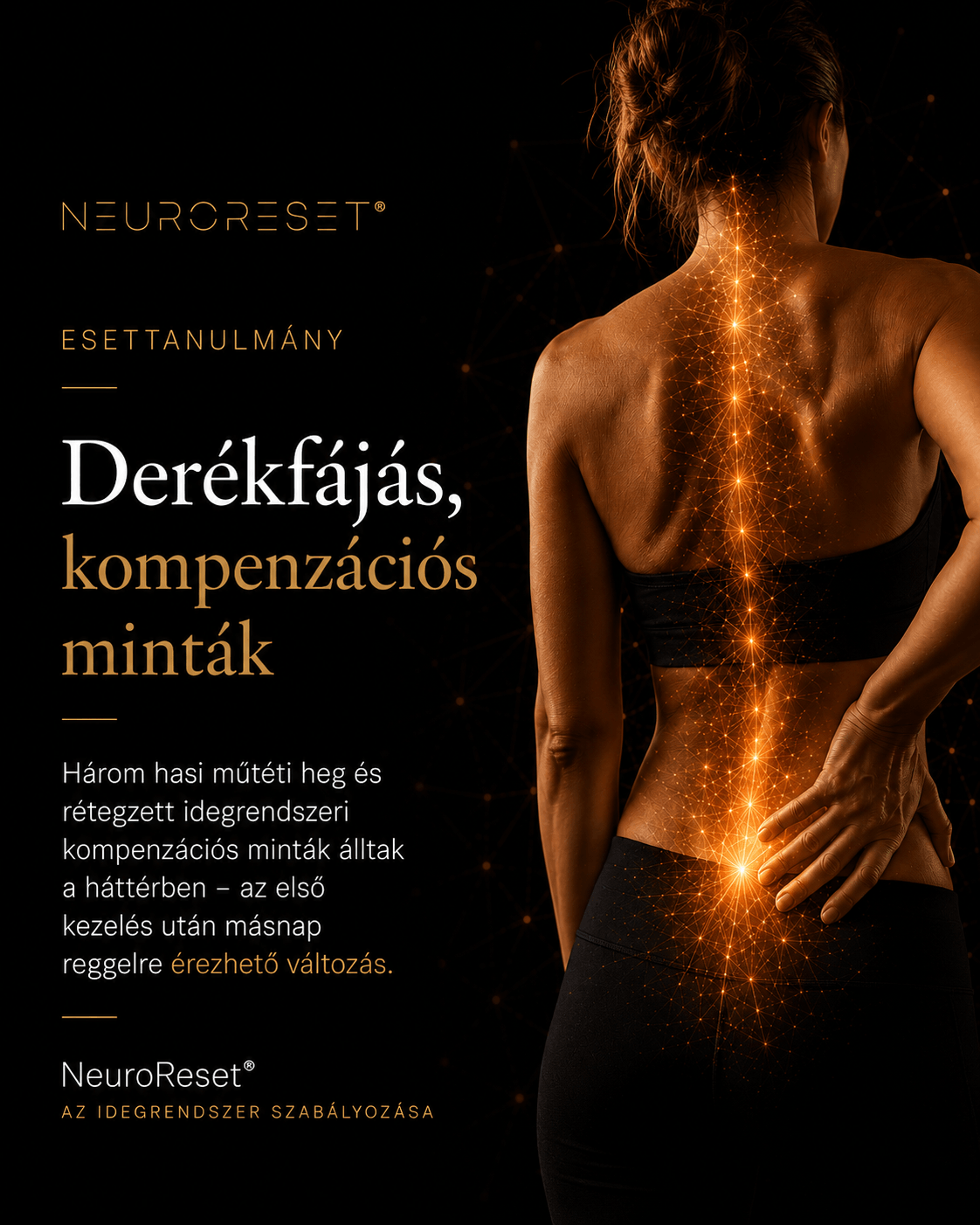 Derékfájás, kompenzációs minták – NeuroReset® esettanulmány